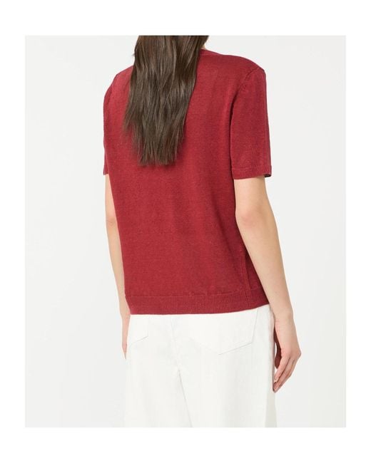 Weekend by Maxmara Red Wkdpancone Crewneck Jumper
