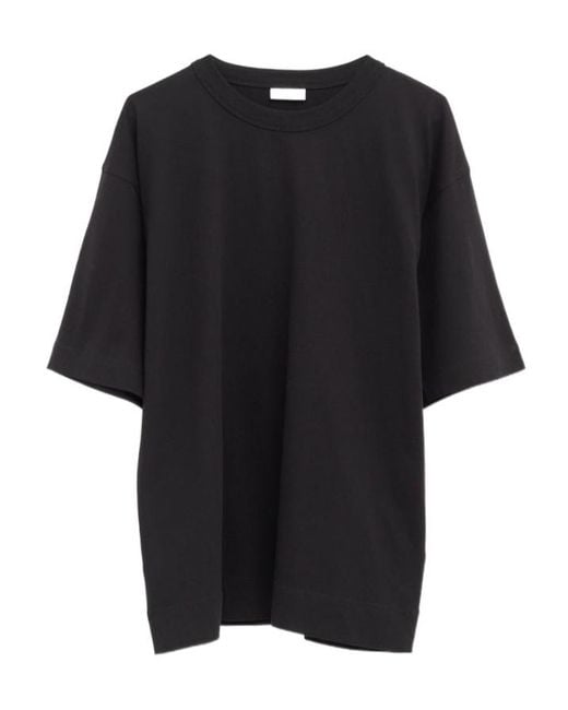 Dries Van Noten Black Crew Neck Short-Sleeved T-Shirt