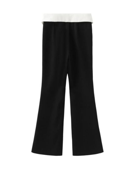 Marissa Chiara Black Lapel Casual Pants