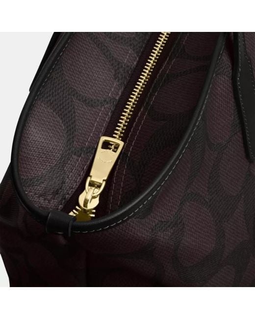 COACH Black Large City Tote Bag