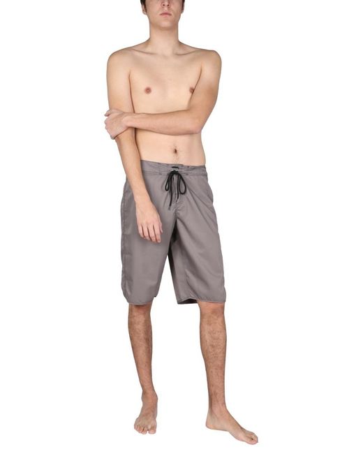 Jil Sander Gray Drawstring Bermuda Shorts for men