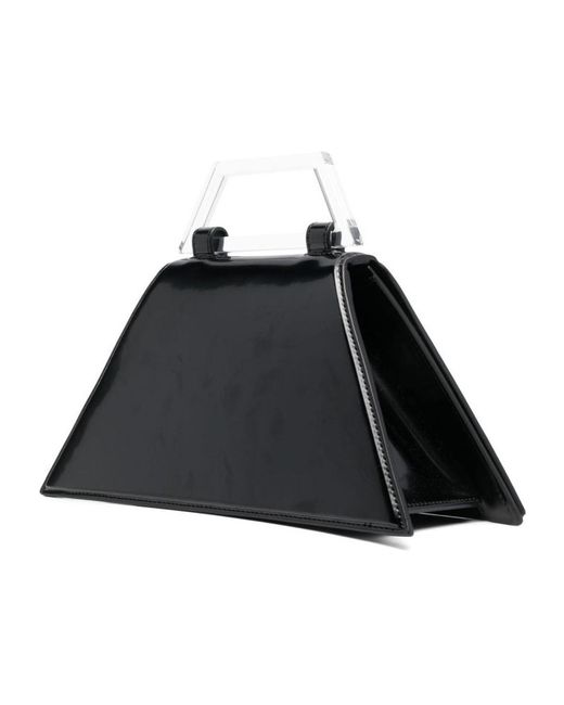 MSGM Black Logo Shoulder Bag