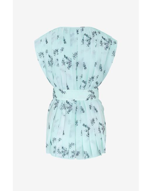 Fabiana Filippi Blue Printed Tops