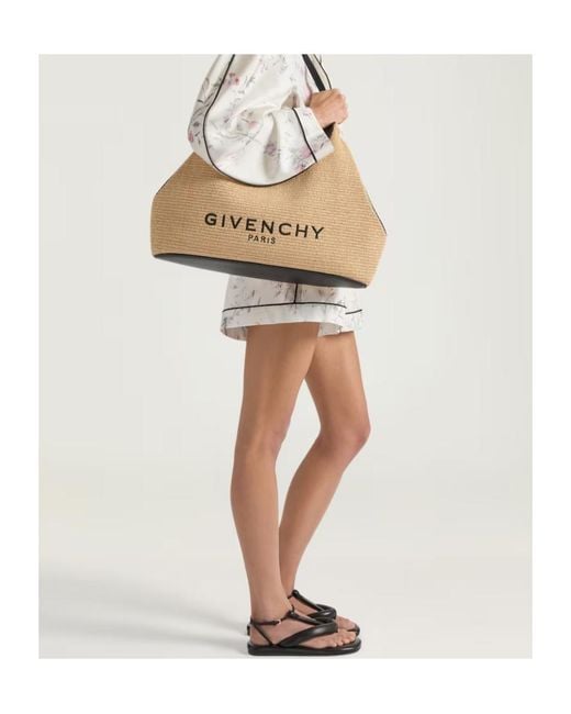 Givenchy Natural Facet Logo Tote Bag