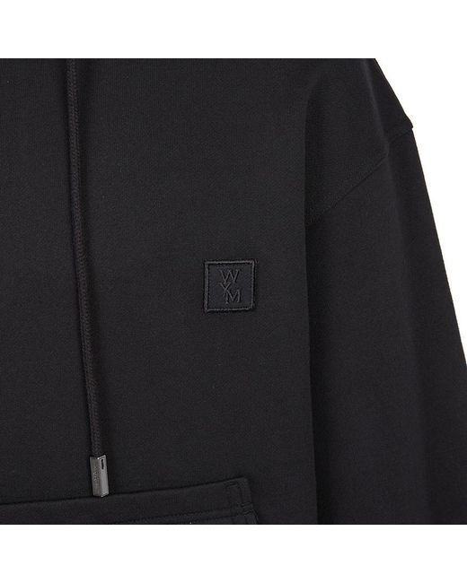 Wooyoungmi Black Hood Sweatshirt for men