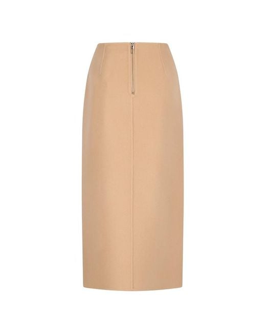Sportmax Natural Slit Pencil Skirt