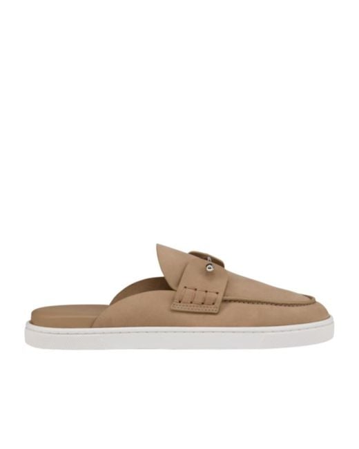 Christian Louboutin Brown Woven Detail Sandals