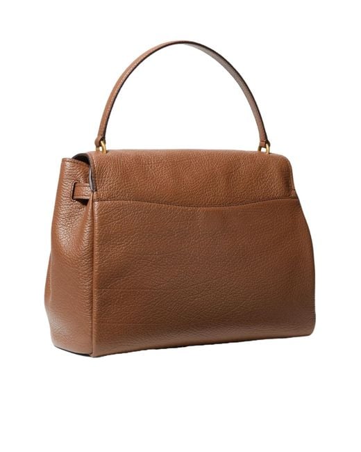 MICHAEL Michael Kors Brown Hamilton Large Textured Leather Slouchy Satchel