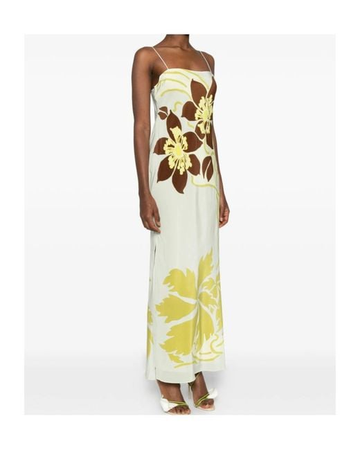Sir Metallic Floral Pattern Dress