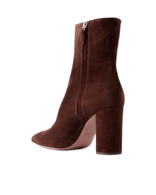 Paris Texas Brown Suede Ankle Boots