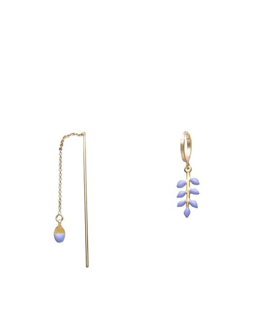Isabel Marant White Metal Earrings