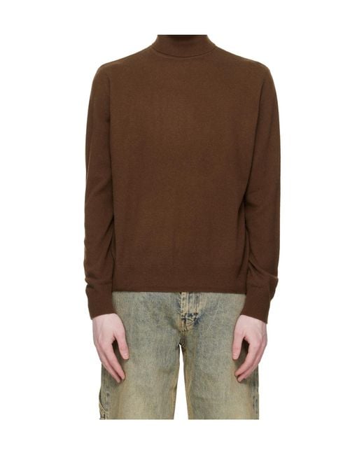Entire studios Brown Long Sleeve Turtleneck Jumper for men