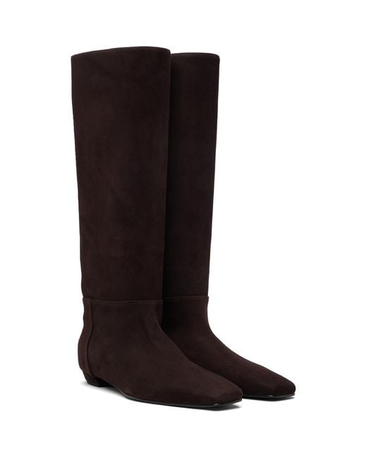 Proenza Schouler Black Trap Flat Boots