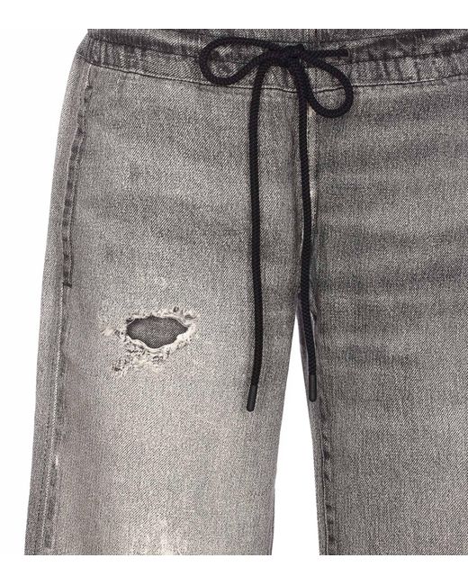 DIESEL Gray 2078 D-Ainty Distressed Jogger Jeans