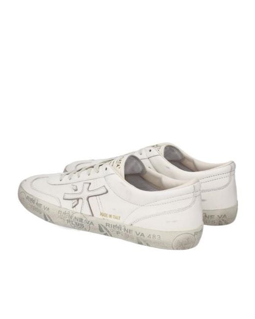 Premiata White David 8091 Sneakers for men