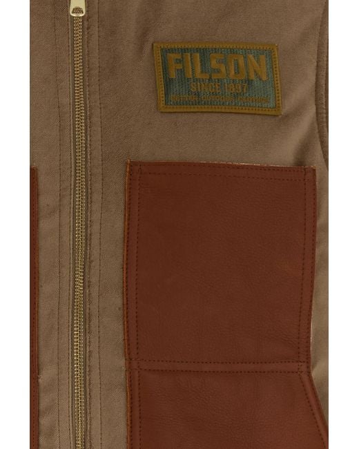 Junya Watanabe Brown Zipped Waistcoat for men