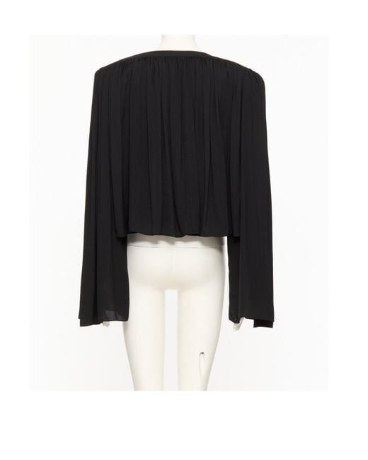 Valentino Black Satin Twill Jacket