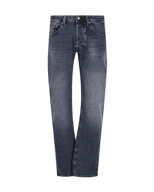 DIESEL Blue Belt-Loop Jeans for men