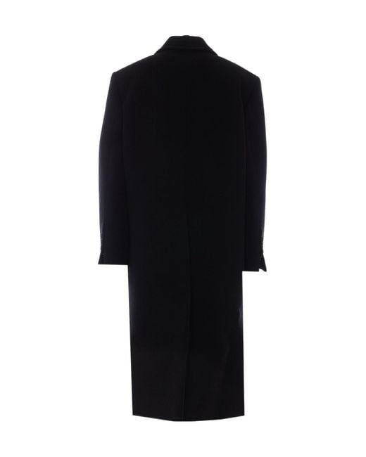 Ann Demeulemeester Black Aldina Strap-Detailed Long Coat