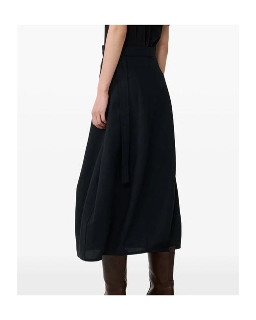 Studio Nicholson Black Belted Wrap Skirt