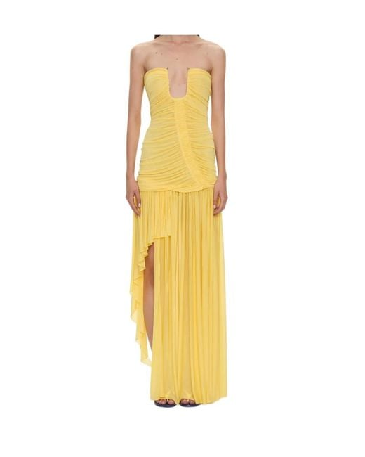 Christopher Esber Yellow Strapless Dress