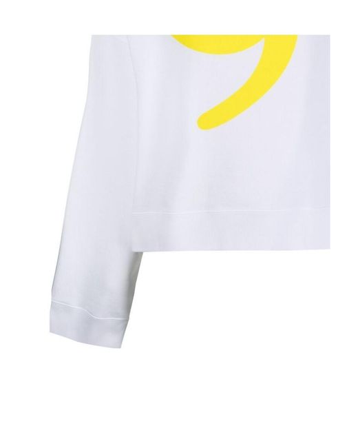 Maison Margiela White Apostrophe Logo-Print Sweatshirt