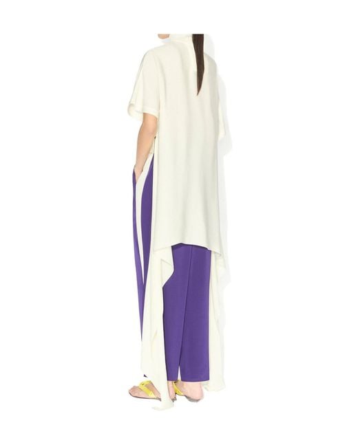 Alaïa White Asymmetric Cady Top