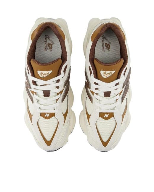 New Balance White 9060 Sneakers for men