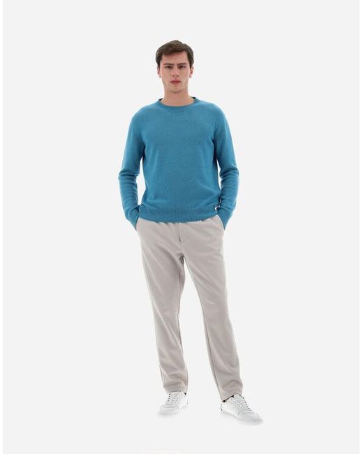 Herno Gray Drawstring Straight-Leg Trousers for men