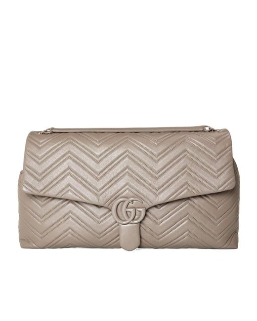 Gucci Gray Solid Color Shoulder Bag