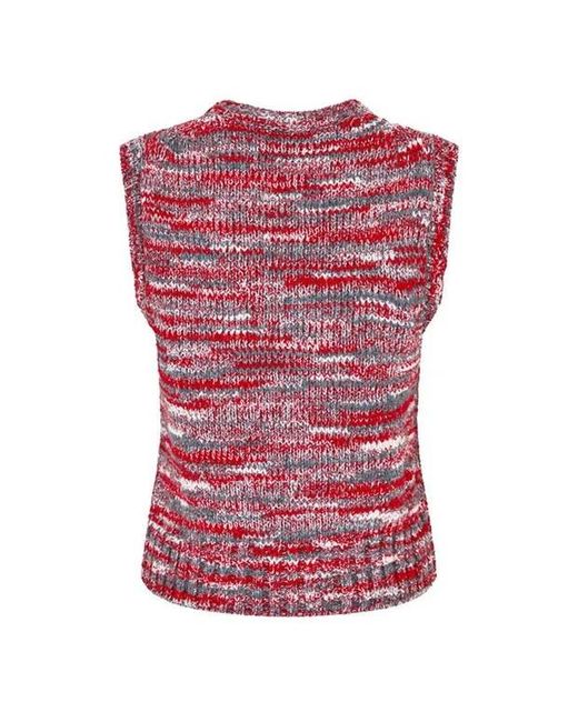Re/done Red 60S Sweater Vest