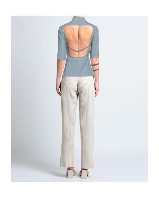 Jacquemus Blue Turtleneck Top