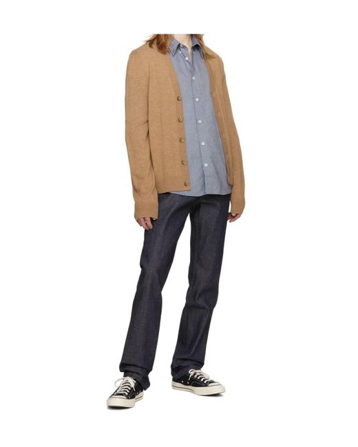 A.P.C. Natural Samuel Button-Down Cardigan for men