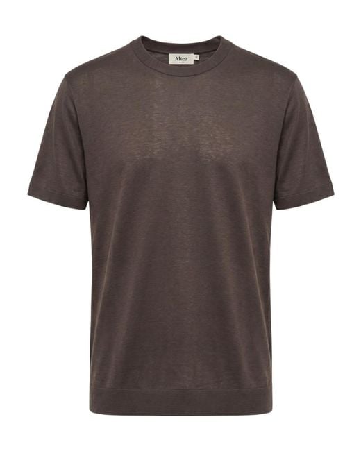 Altea Gray Crew-Neck T-Shirt for men