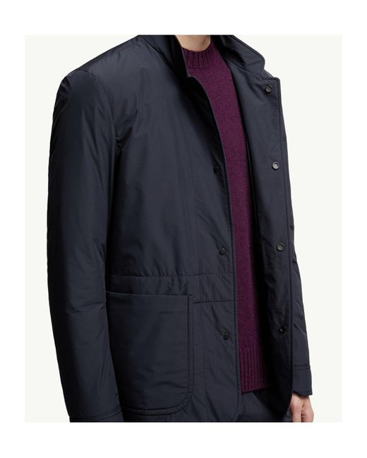Moncler Blue Brieuc Water-Repellent Jacket for men