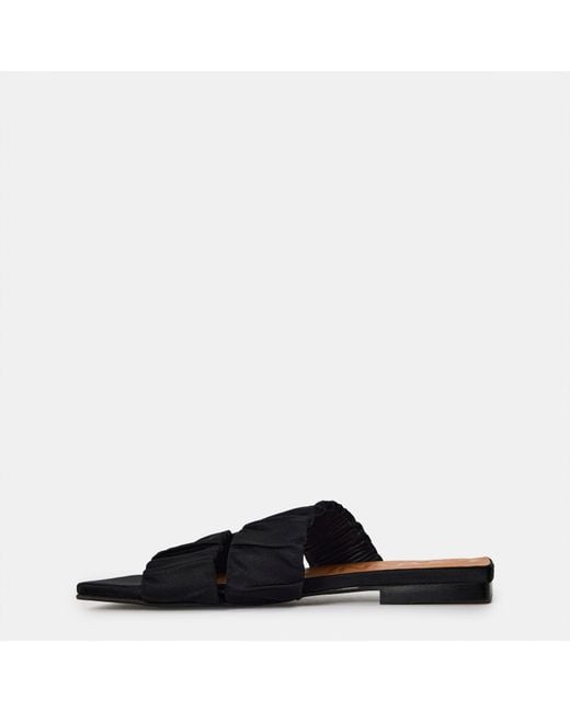 Ganni Black Wrinkled Slippers