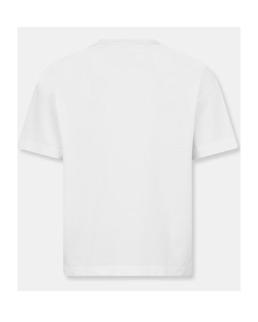 Palm Angels White Logo Short-Sleeved T-Shirt for men