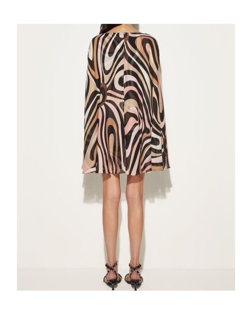 Emilio Pucci Black Pucci Marmo Kaftan