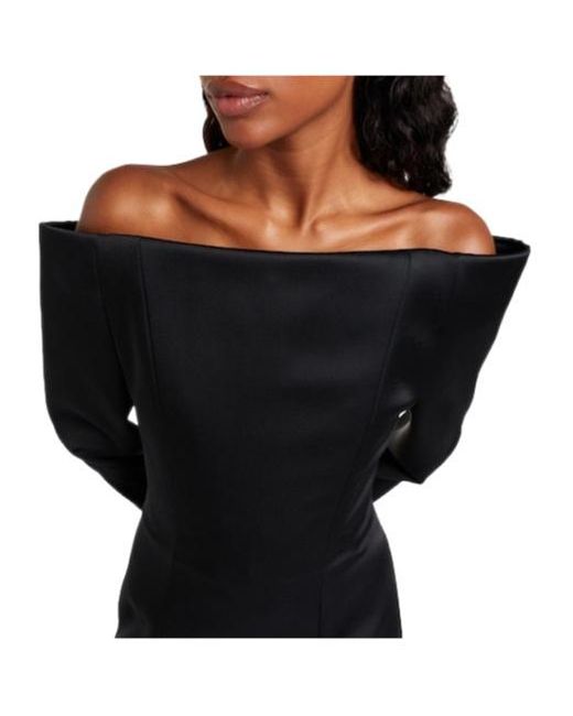 Stella McCartney Black Shoulderless Mini Dress