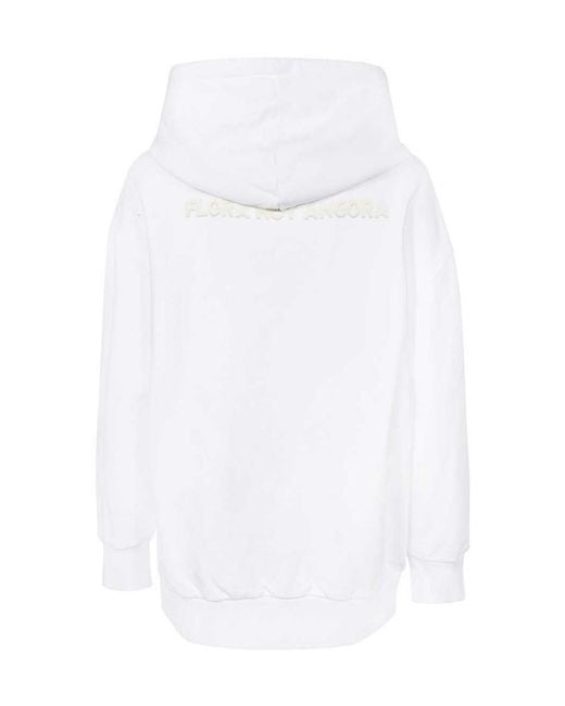 Stella McCartney White Lunar New Year Drawstring Jersey Hoodie