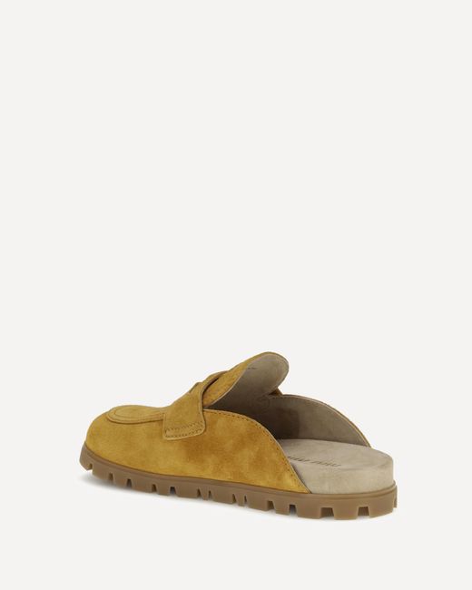 Miu Miu Brown Slip-On Slides