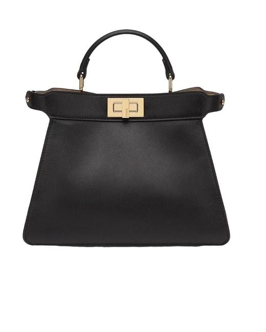 Fendi Black Peekaboo Iseeu Small Tote Bag