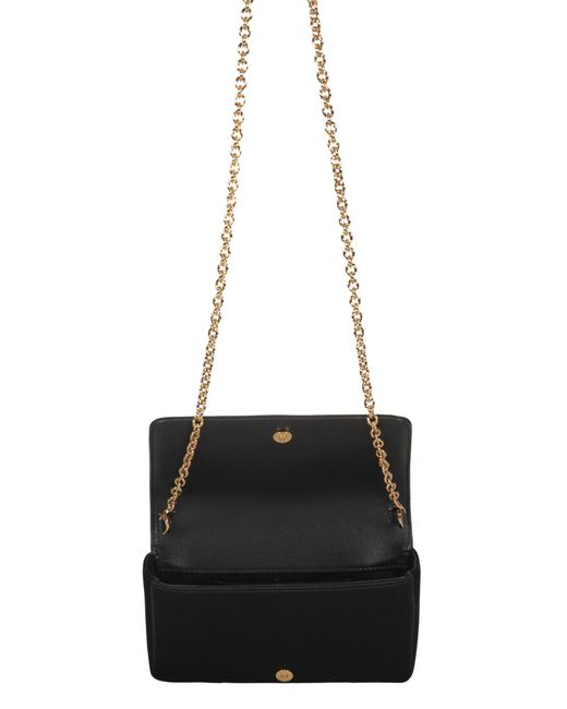 Versace Black Embellished Chain Strap Mini Bag