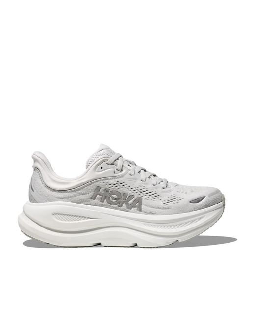 Hoka One One White Bondi 9 Sneakers