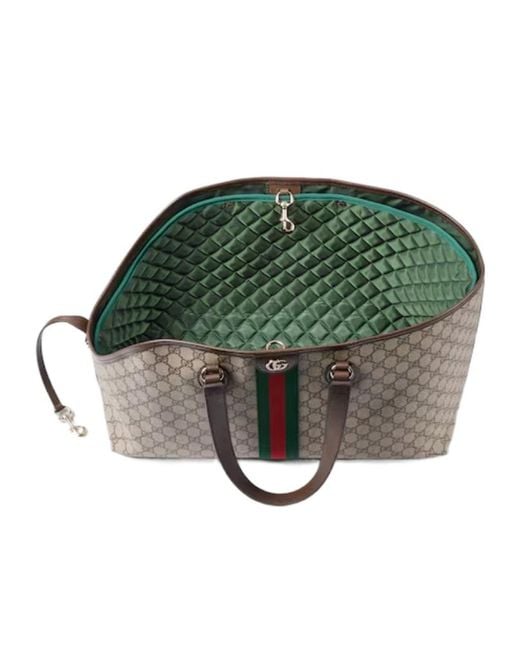 Gucci Natural Gg Monogram Medium Pet Tote Bag