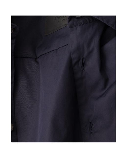 Prada Blue Cotton Shirt for men