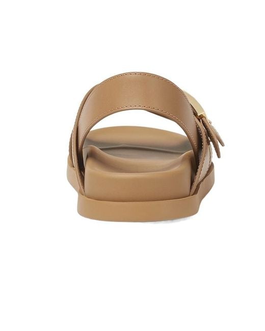 Fendi Brown Feel Cross-Over Slides
