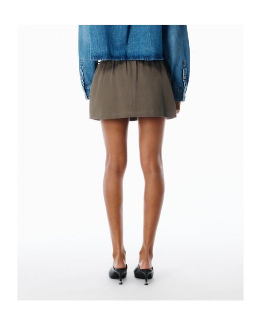 Alexander Wang Gray Double Layer Waist Skirt
