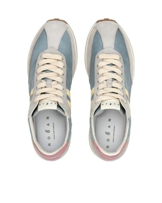 Hogan Blue Athletic Sneakers