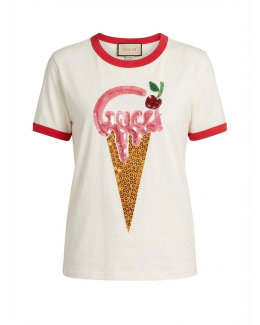 Gucci Pink Logo-Print Short-Sleeve T-Shirt